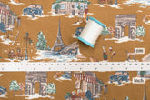 Japanese Fabric Paris City - ocher - 50cm